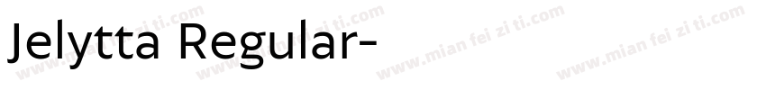 Jelytta Regular字体转换